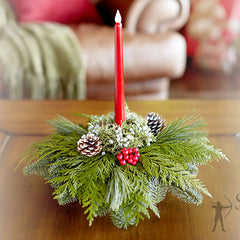 Gift Centerpiece with LED Candle (C5M) - DIRECT DELIVERY