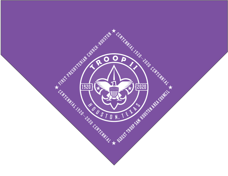 Troop 11 (Boys) Purple Neckerchief